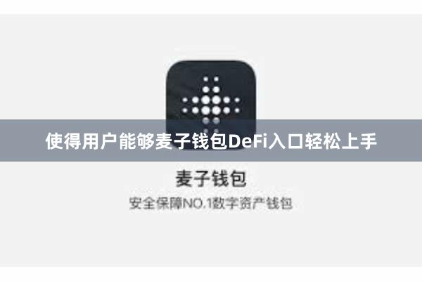 使得用户能够麦子钱包DeFi入口轻松上手