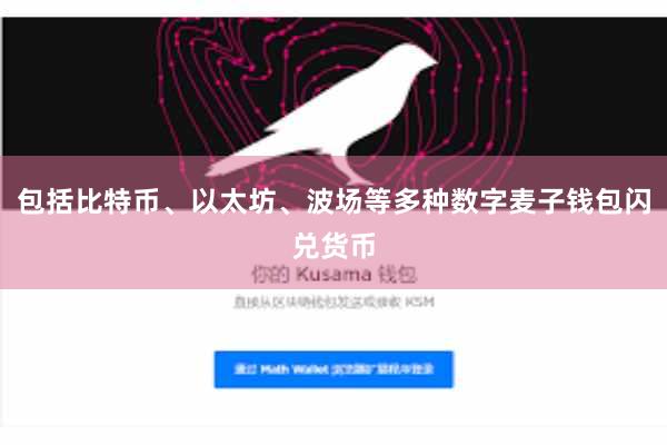 包括比特币、以太坊、波场等多种数字麦子钱包闪兑货币